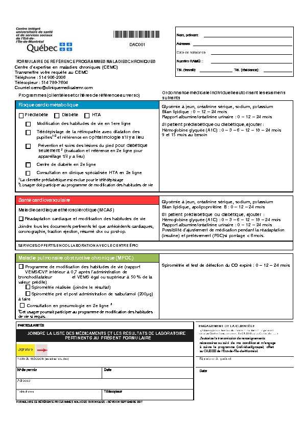 [PDF] Formulaire référence CEMCpdf - CIUSSS de lEst-de-lÎle-de-Montréal