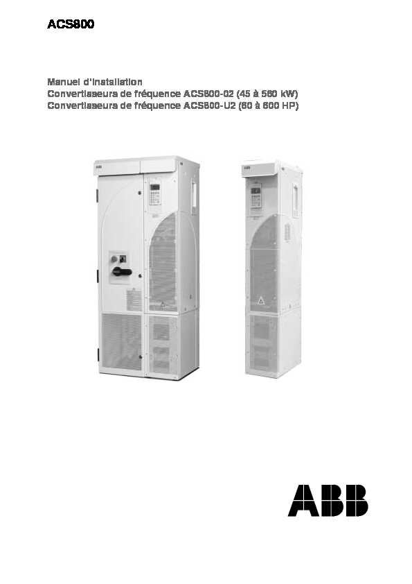 [PDF] ACS800 - ITT PRO Services