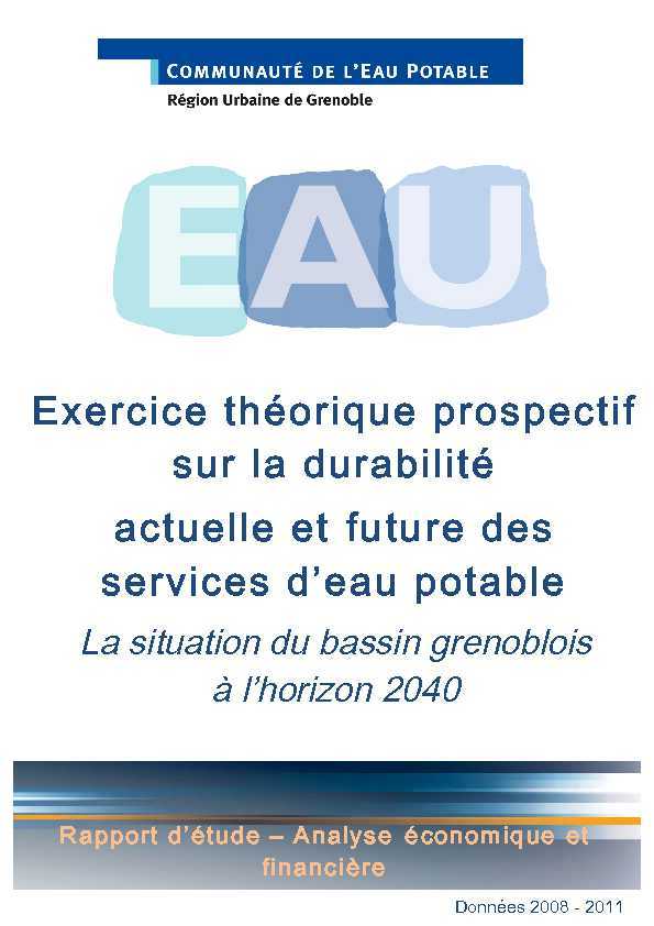 [PDF] Exercice théorique prospectif sur la durabilité actuelle et future des