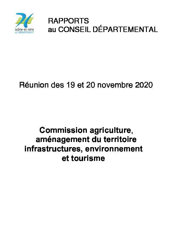 [PDF] Réunion des 19 et 20 novembre 2020 Commission agriculture