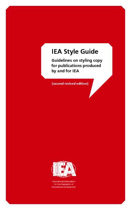 [PDF] IEA Style Guide