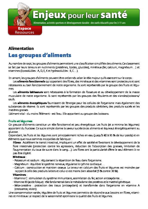 [PDF] Les groupes daliments