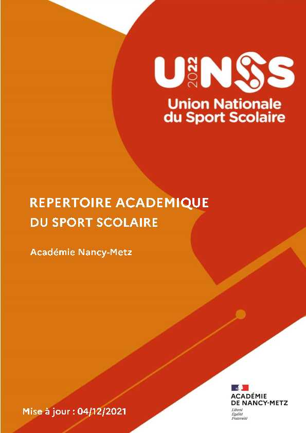 [PDF] repertoire academique sport scolaire-3 - UNSS Nancy-Metz -