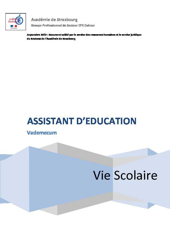[PDF] ASSISTANT DEDUCATION - Strasbourg