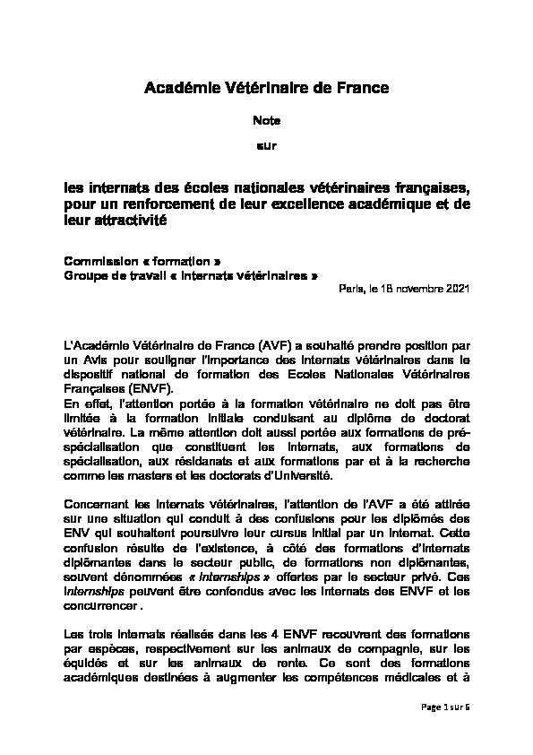 [PDF] ICI - Académie Vétérinaire de France