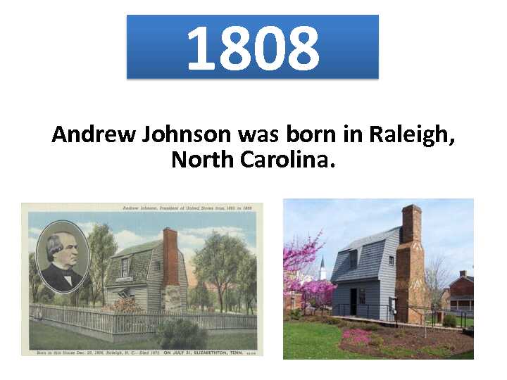 [PDF] Andrew Johnson was born in Raleigh North Carolina