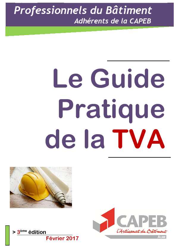 Le Guide Pratique de la TVA