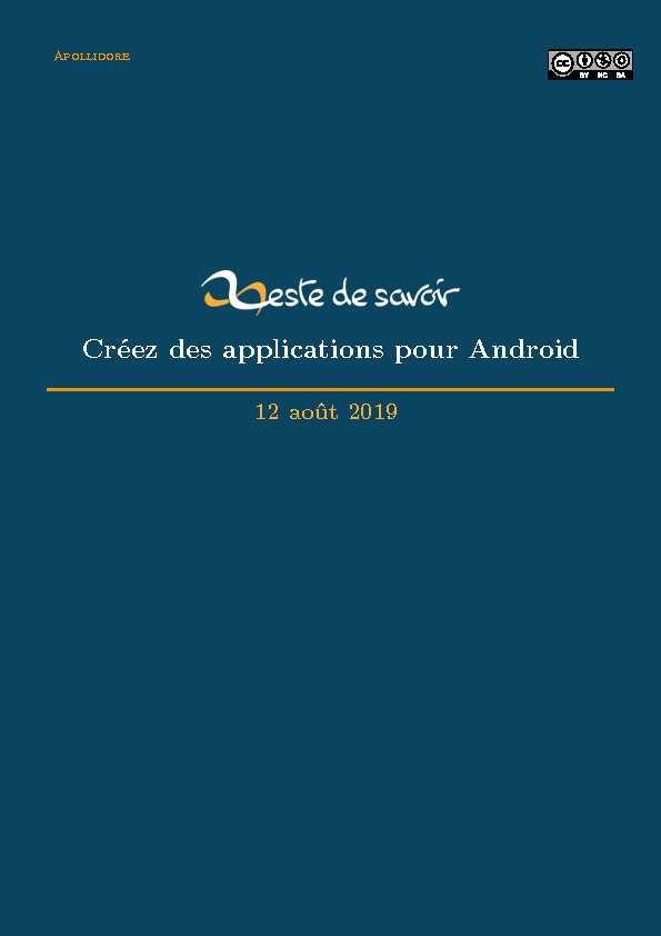 Créez des applications pour Android