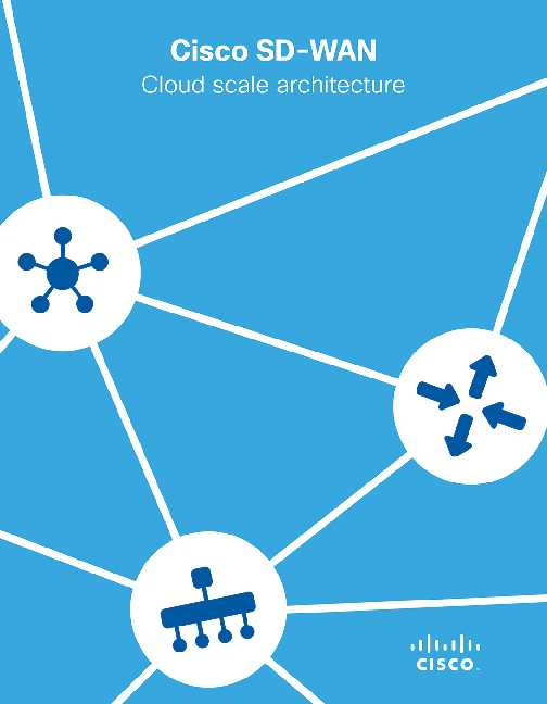 Cisco SD-WAN Cloud scale architecture
