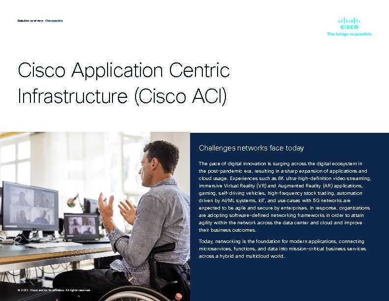 Cisco Application Centric Infrastructure Solution Overview