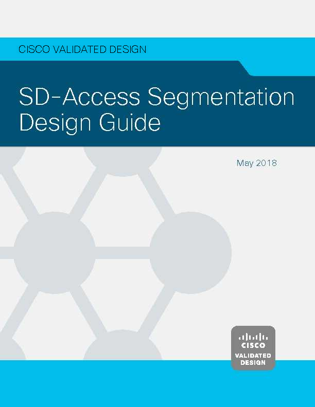 CVD - Software-Defined Access Segmentation Design Guide - Cisco