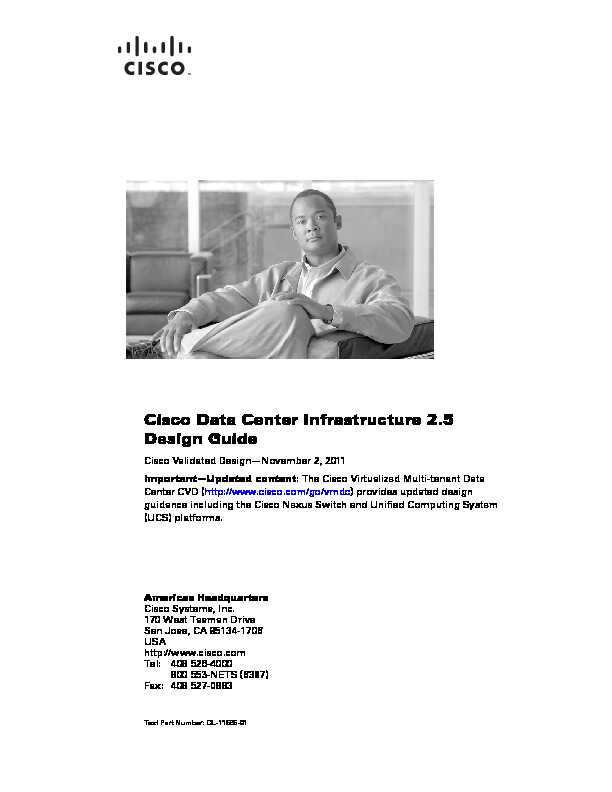 Cisco Data Center Infrastructure 2.5 Design Guide Complete PDF