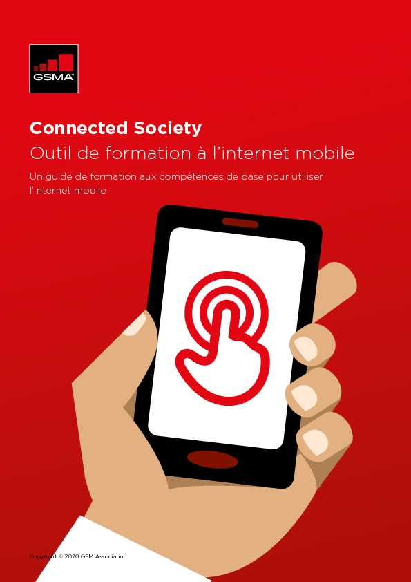Connected Society Outil de formation à linternet mobile