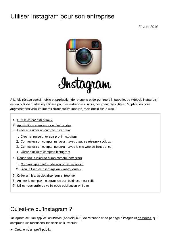 Utiliser Instagram pour son entreprise  AntheDesign