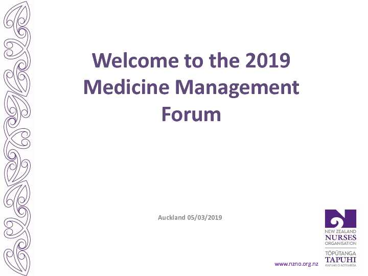 [PDF] the 2019 Medicine Management Forum