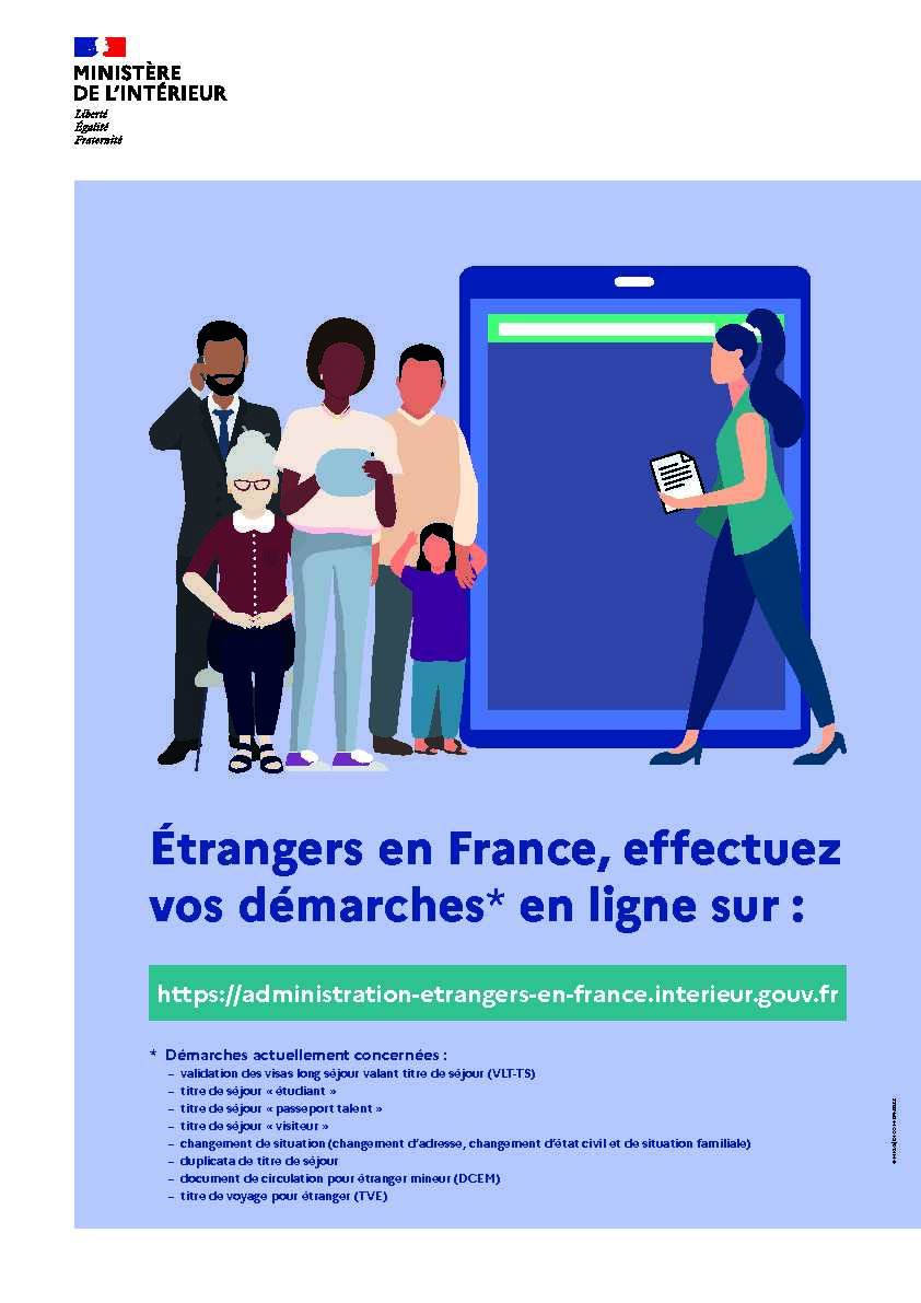 [PDF] Étrangers en France effectuez vos démarches* en ligne sur :