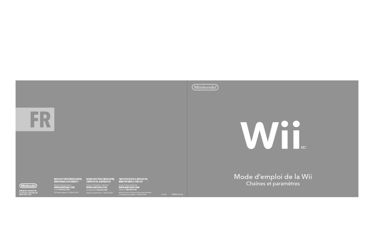 [PDF] Mode demploi de la Wii - Notice-Facilecom