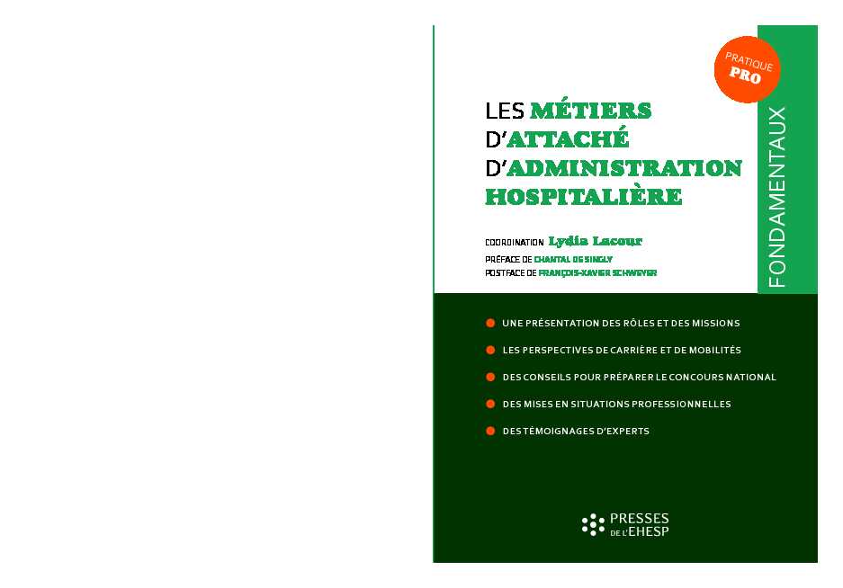 [PDF] LES MÉTIERS DATTACHÉ DADMINISTRATION HOSPITALIÈRE