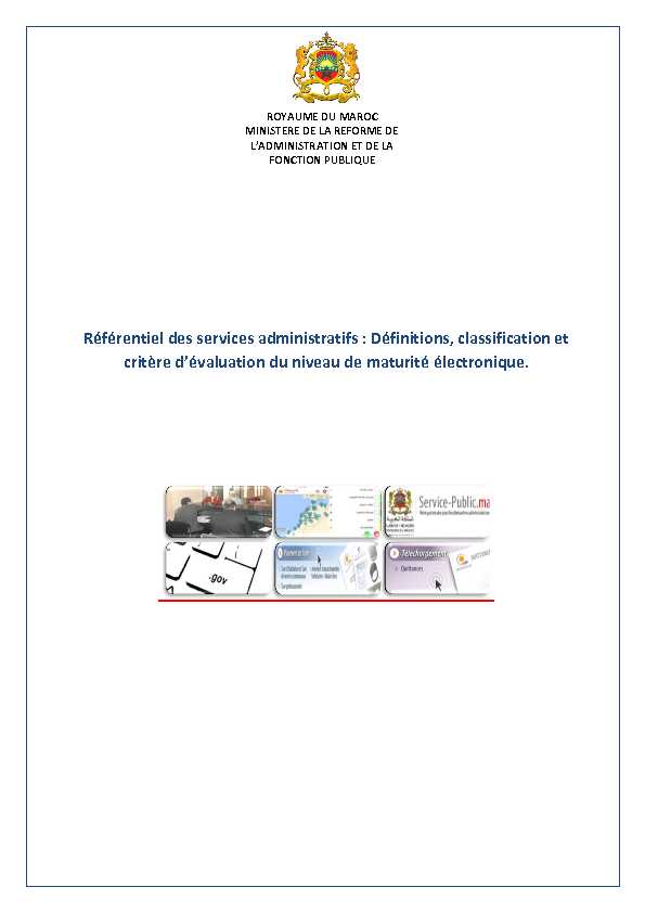 [PDF] Référentiel des services administratifs : Définitions classification et