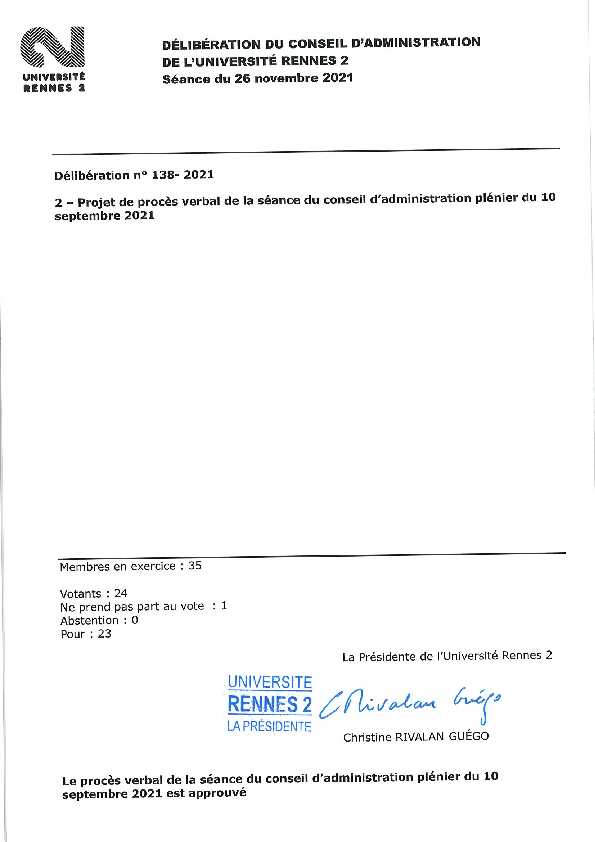 [PDF] Séance du 26 novembre 2021 - Université Rennes 2