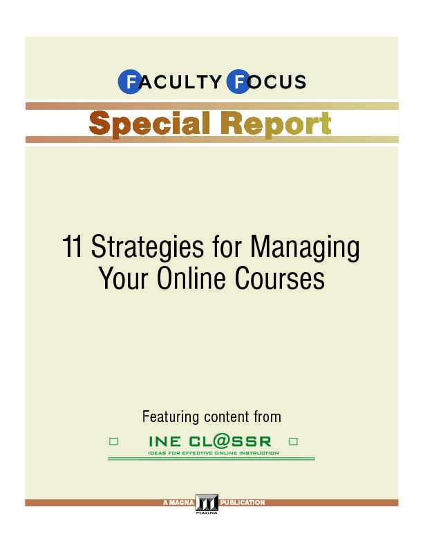 [PDF] 11 Strategies for Managing Your Online Courses