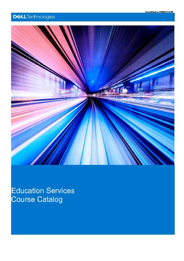 [PDF] Dell Technologies Education Course Catalog