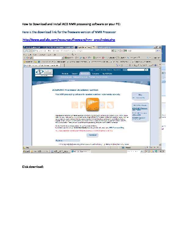 How to Download and Install ACD NMR processing software on