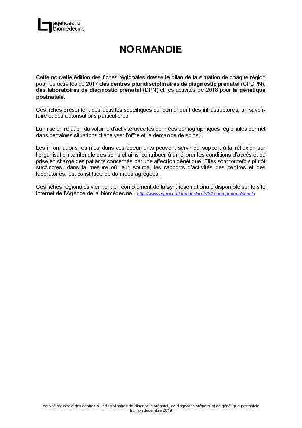 [PDF] NORMANDIE - Agence de la biomédecine