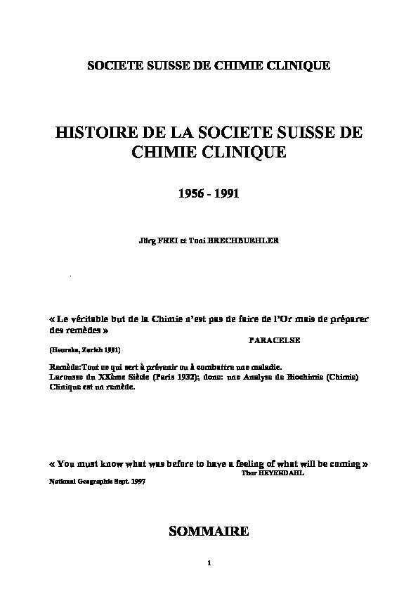 [PDF] SOCIETE SUISSE DE CHIMIE CLINIQUE - CSCQ