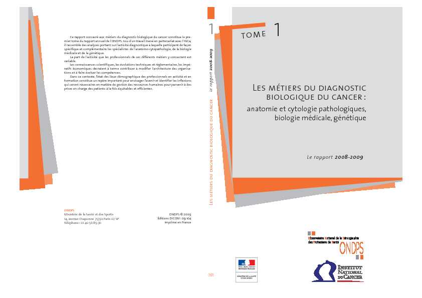 [PDF] Les métiers du diagnostic biologique du cancer : - Vie publique