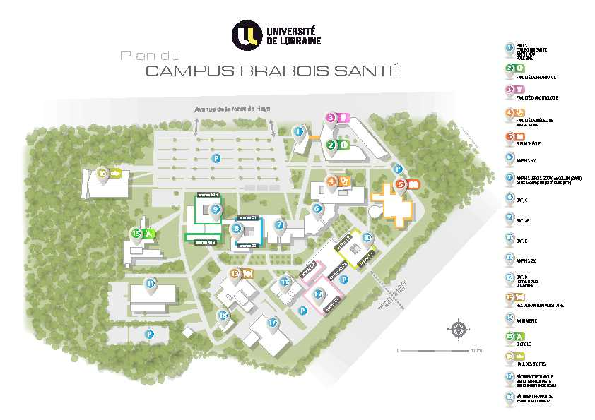 [PDF] Plan du - CAMPUS BRABOIS SANTÉ - Faculté de Médecine