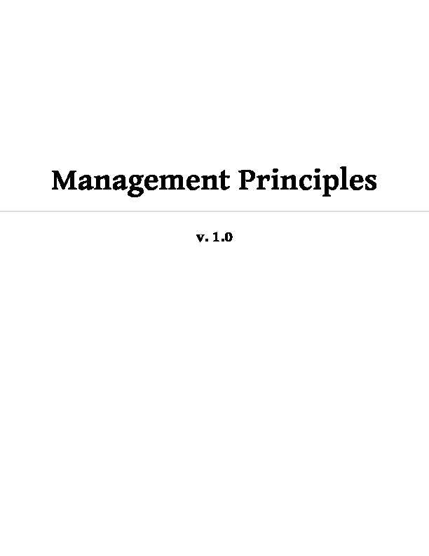 [PDF] Management Principles - 2012 Book Archive