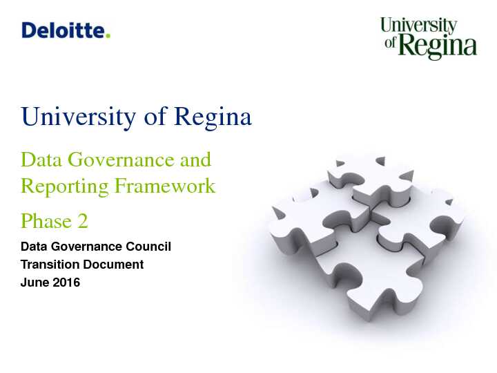 [PDF] Data Governance and Reporting Framework Phase 2