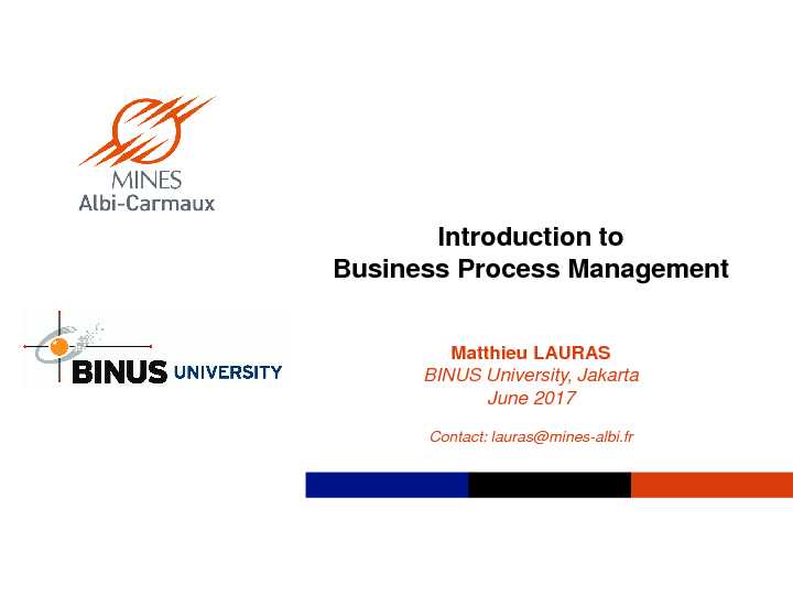 [PDF] Introduction to Business Process Management - BINUS UNIVERSITY
