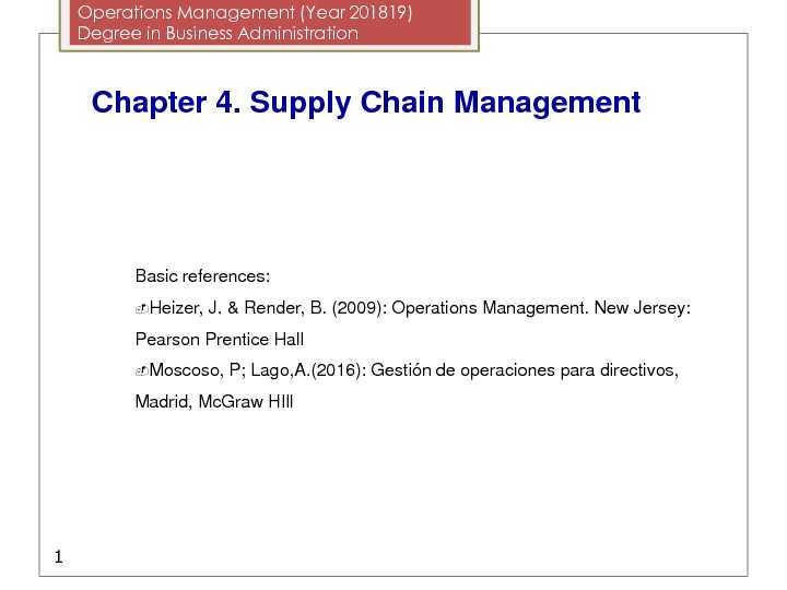 [PDF] Chapter 4 Supply Chain Management