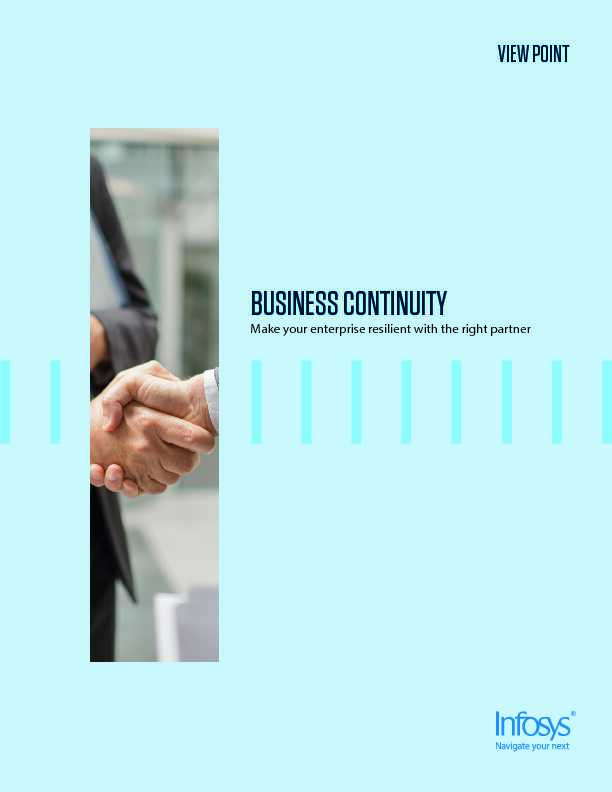 [PDF] Business Continuity  Infosys