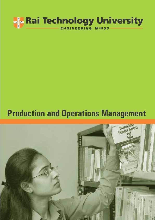 [PDF] Production and Operations Management