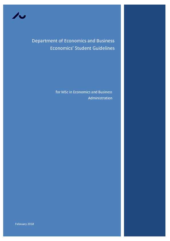 [PDF] for MSc in Economics and Business Administration - Studerende