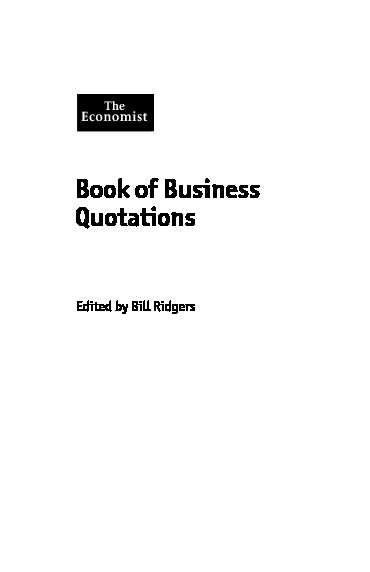 [PDF] Book of Business Quotations  The Economist