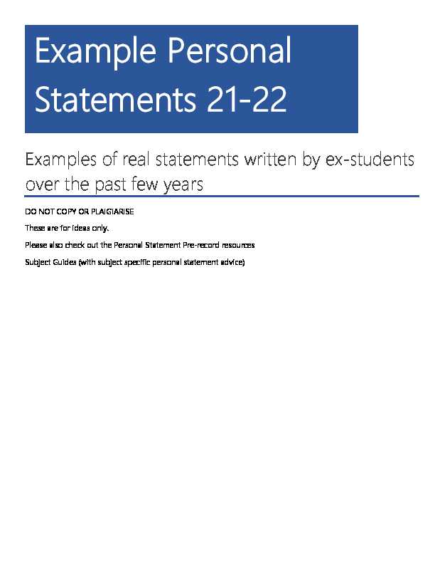 [PDF] Example Personal Statements 21-22 - BHASVIC