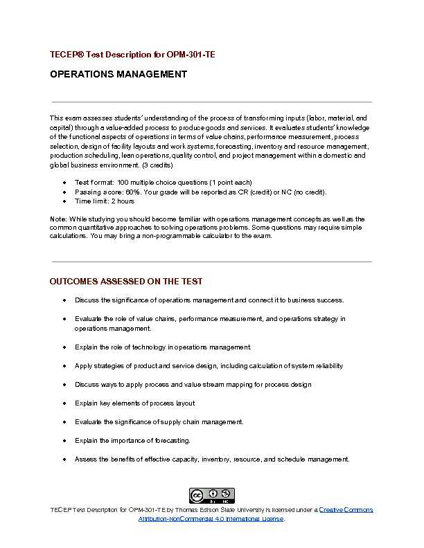 [PDF] OPERATIONS MANAGEMENT - Thomas Edison State University