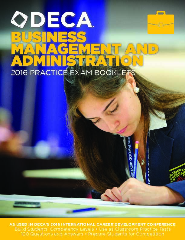 [PDF] BUSINESS MANAGEMENT AND ADMINISTRATION