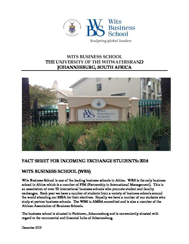 [PDF] wits business school