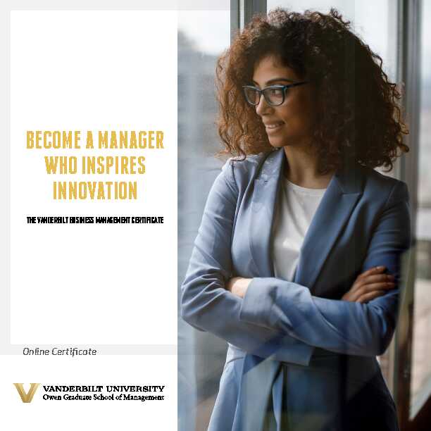 [PDF] Online Business Management Certificate from Vanderbilt Executive