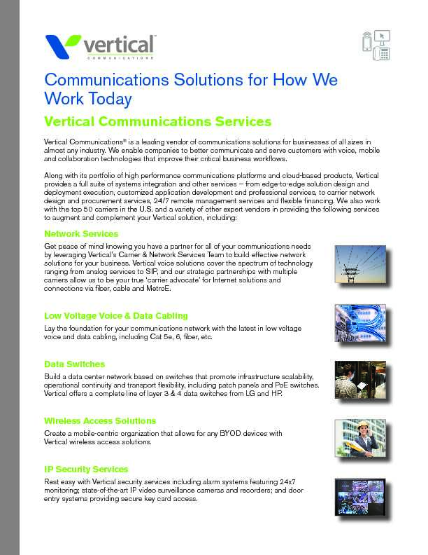 Communications Solutions for How We Work Today