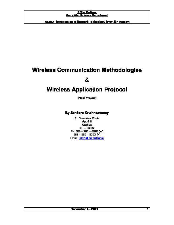 [PDF] Wireless Application Protocol - Rivier University