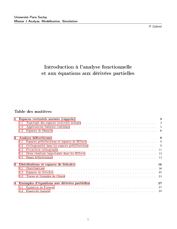 Introduction à l'analyse fonctionnelle et aux équations aux dérivées