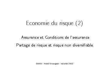 Economie du risque (2)