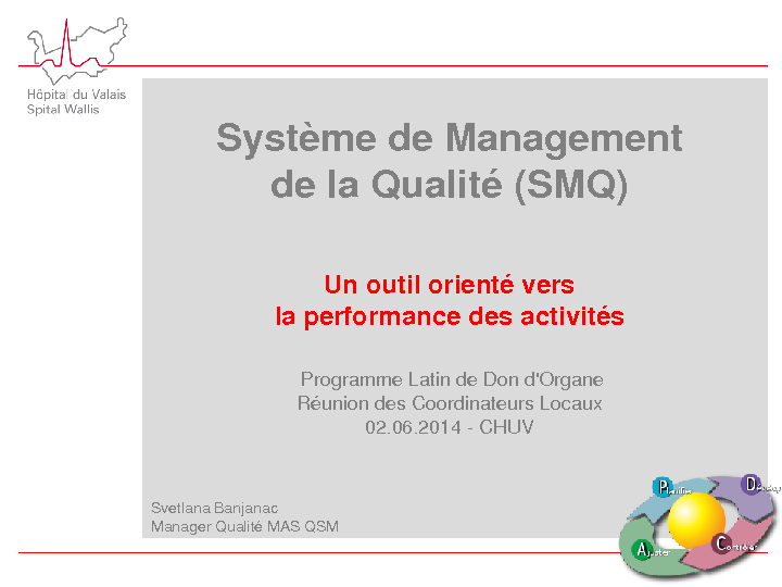 Système de Management de la Qualité (SMQ)