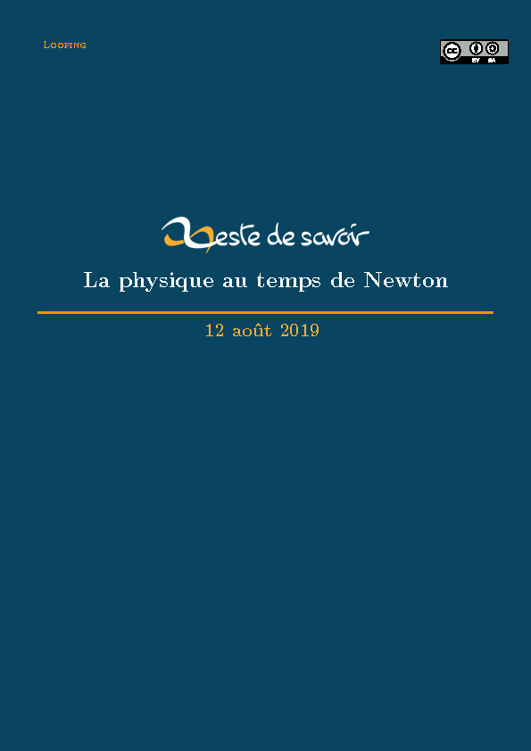 La physique au temps de Newton